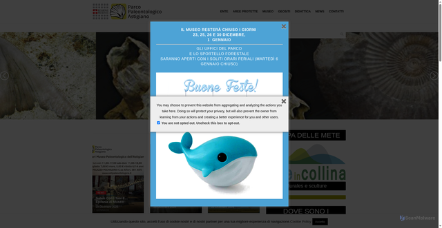 Security scan screenshot of https://www.parchiastigiani.org/