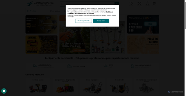 Security scan screenshot of https://constructii-mag.ro