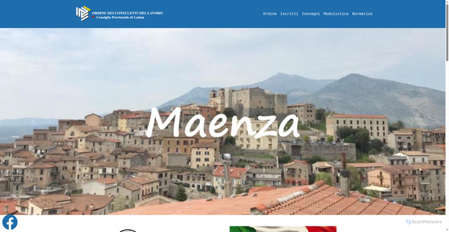 Security scan screenshot of https://www.cdllatina.it/