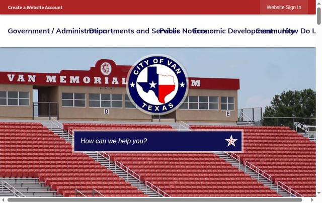 Security scan screenshot of https://vantx.gov/