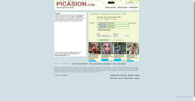 Security scan screenshot of https://i.picasion.com