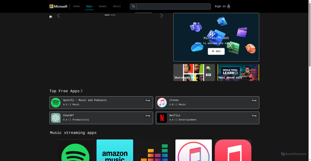 Security scan screenshot of https://adityab9990.github.io/MicroSoft_store/App.html