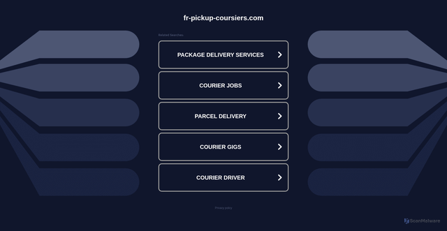Security scan screenshot of https://fr-pickup-coursiers.com/as.php