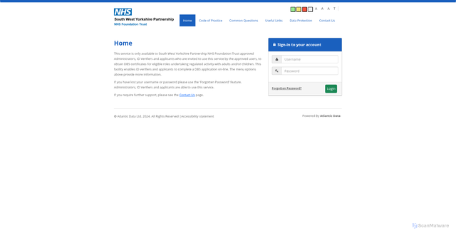 Security scan screenshot of https://southwestyorkshire.disclosures.co.uk