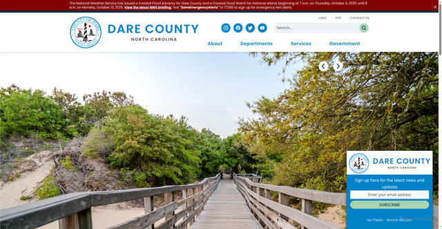 Security scan screenshot of https://www.darenc.gov/