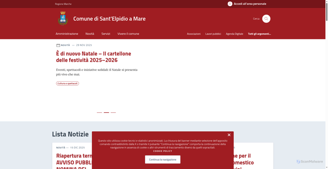 Security scan screenshot of https://comune.santelpidioamare.fm.it/