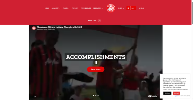 Security scan screenshot of https://olympiacoschicago.com/