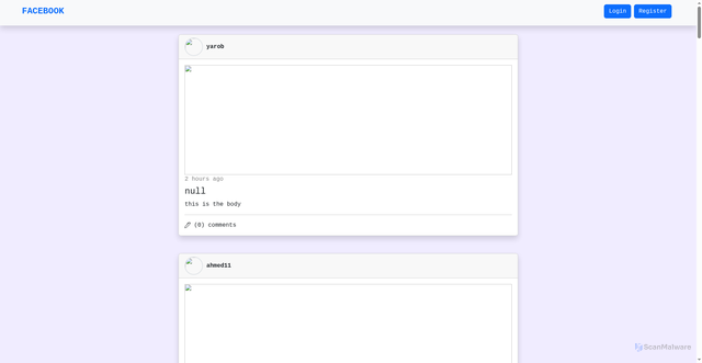 Security scan screenshot of http://facebook-sigma-ruby.vercel.app/