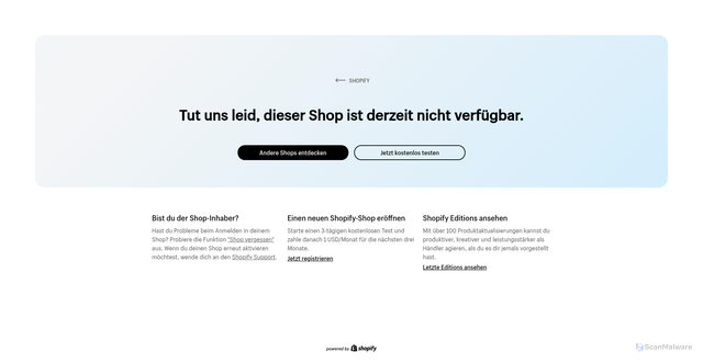 Security scan screenshot of https://eegttp-0e.myshopify.com/