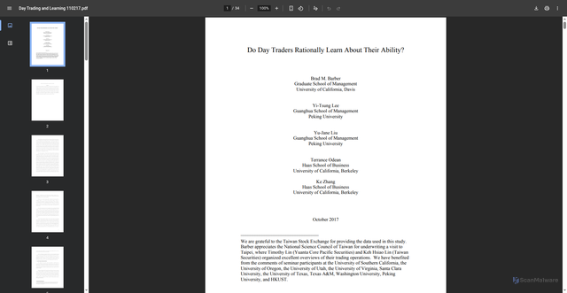 Security scan screenshot of https://faculty.haas.berkeley.edu/odean/papers/Day%20Traders/Day%20Trading%20and%20Learning%20110217.pdf