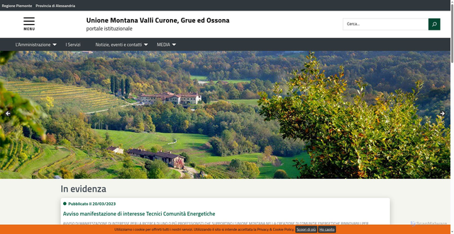 Security scan screenshot of https://unionevalcuronegrue.it/