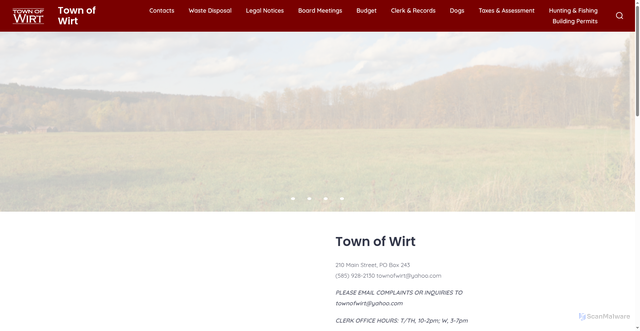 Security scan screenshot of https://wirtny.gov/