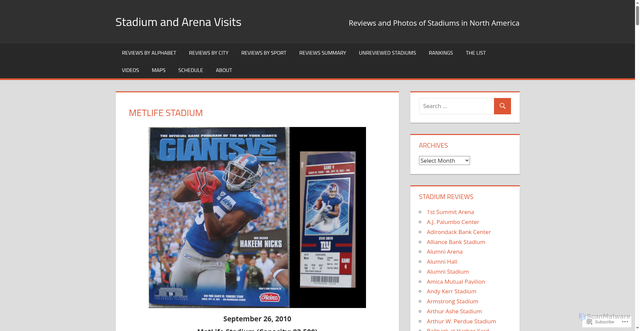 Security scan screenshot of https://stadiumandarenavisits.com/visitsreviews/92-new-meadowlands-stadium/