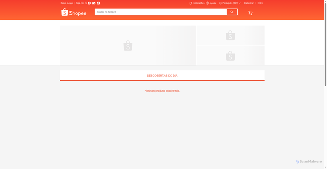 Security scan screenshot of https://shopee.com.br