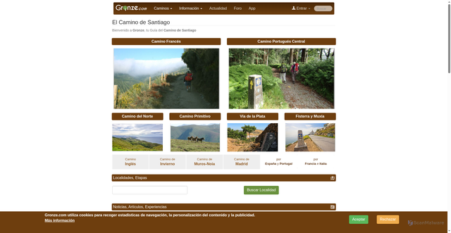 Security scan screenshot of https://gronze.com