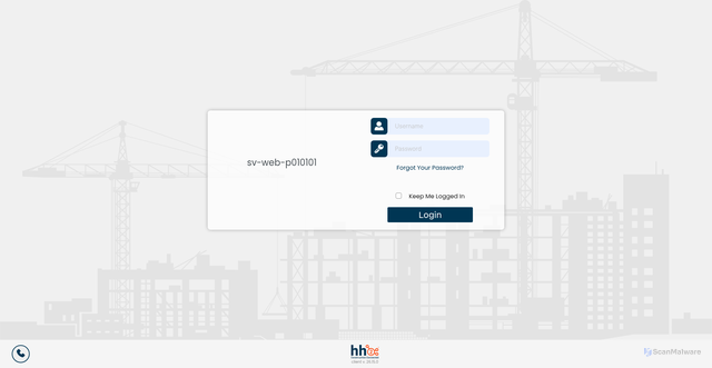Security scan screenshot of https://sv-web-p010101.hh2.com