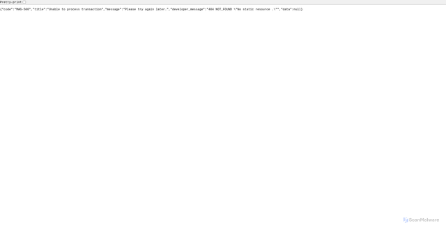 Security scan screenshot of https://tmn-mobile-gateway.public-a-cloud1p.ascendmoney.io