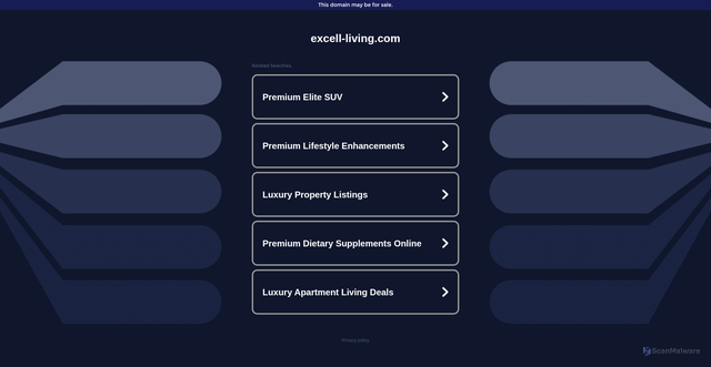 Security scan screenshot of http://store.excell-living.com/