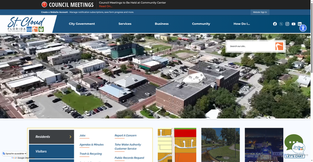 Security scan screenshot of https://stcloudfl.gov/
