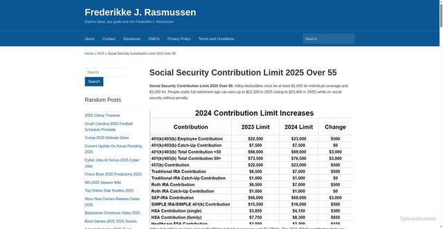 Security scan screenshot of https://frederikkerasmussenj.pages.dev/hatao-social-security-contribution-limit-2025-over-55-nwvbc/