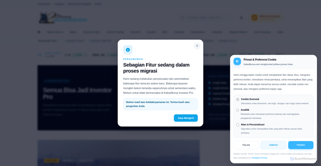 Security scan screenshot of https://kabarbursa.com