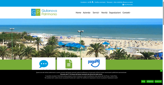 Security scan screenshot of https://www.giulianovapatrimonio.it
