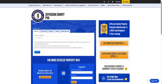 Security scan screenshot of https://jeffersonpva.ky.gov/