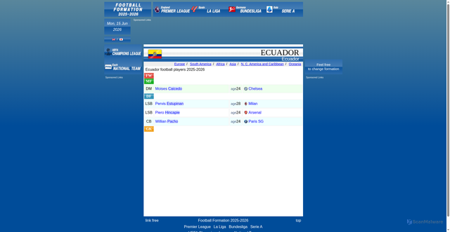 Security scan screenshot of https://formation-y.com/en/nation/ecuador.html