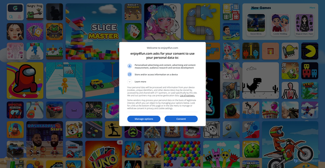 Security scan screenshot of https://game.enjoy4fun.com