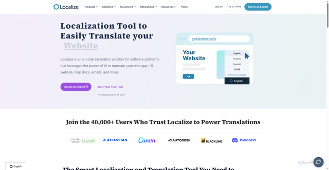 Security scan screenshot of https://global.localizecdn.com/