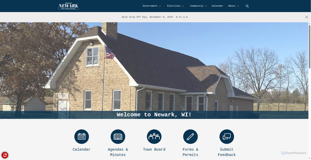 Security scan screenshot of https://newarkwi.gov/