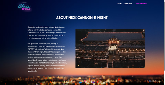 Security scan screenshot of https://www.nickcannonatnight.com/blank-1