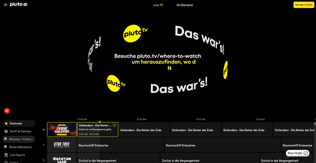 Security scan screenshot of https://plutotv.com.ht/