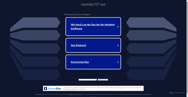 Security scan screenshot of https://nyseoky707.xyz/