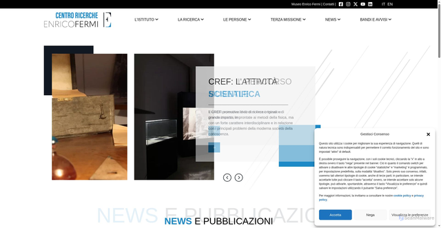 Security scan screenshot of https://www.cref.it/