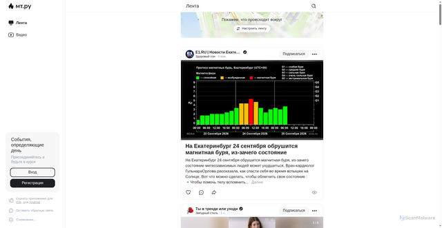 Security scan screenshot of https://r2.mt.ru
