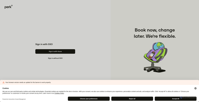 Security scan screenshot of https://celerity-uk.perk.com