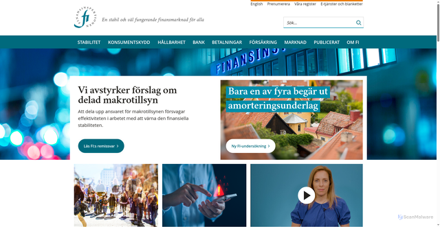 Security scan screenshot of https://www.fi.se/