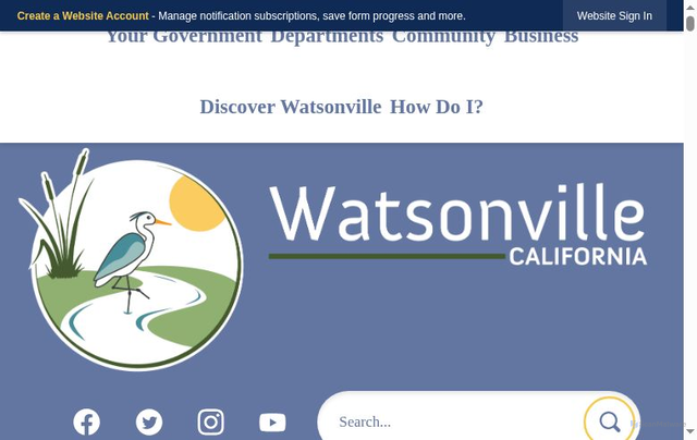 Security scan screenshot of https://watsonville.gov/