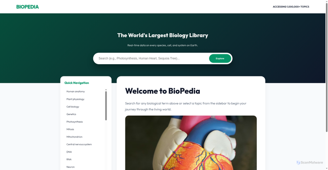 Security scan screenshot of https://sciencepedia-srosjdxn0f.edgeone.dev/