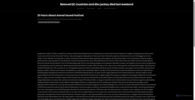 Security scan screenshot of https://zonafocussphere-dpogm5ytwecp.edgeone.app/20-facts-about-arenal-sound-festival.html