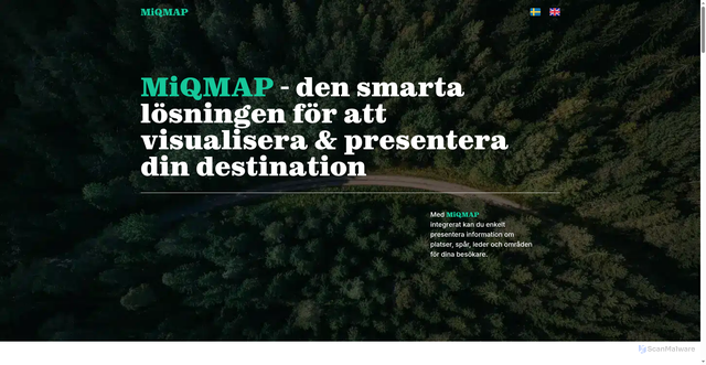 Security scan screenshot of https://miqmap.se
