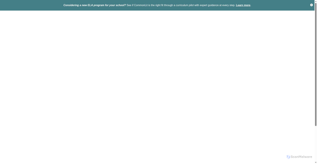 Security scan screenshot of https://www.commonlit.org/user/login