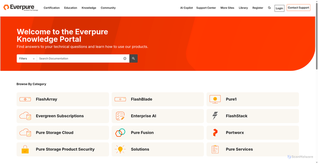 Security scan screenshot of https://purestorage-prod.zoominsoftware.io