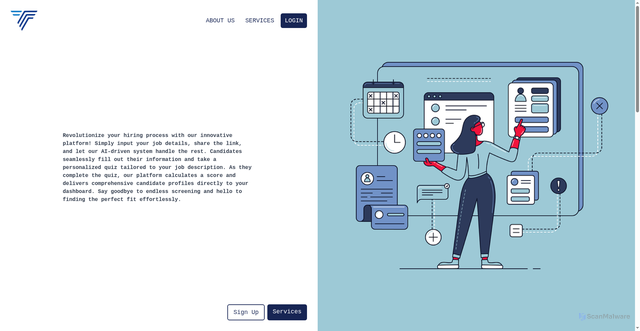 Security scan screenshot of http://talentrack.pages.dev/