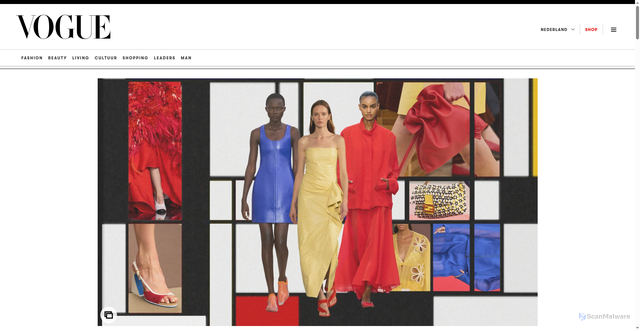 Security scan screenshot of https://www.vogue.nl