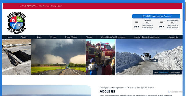 Security scan screenshot of https://stantoncountyema.gov/