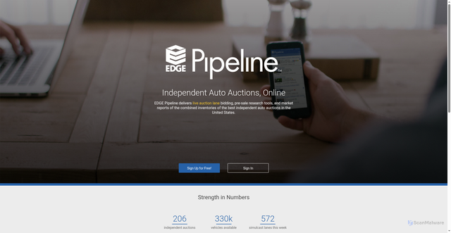 Security scan screenshot of https://www.edgepipeline.com