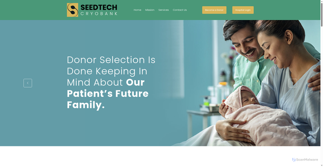 Security scan screenshot of https://seedtechcryobank.com/