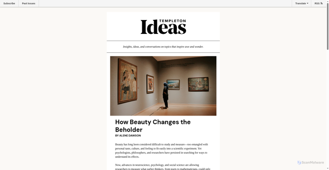 Security scan screenshot of https://mailchi.mp/templeton.org/templetonideas_20260218?e=9a9b26aac6